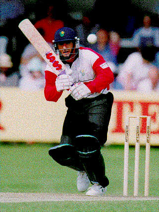 Steve James batting