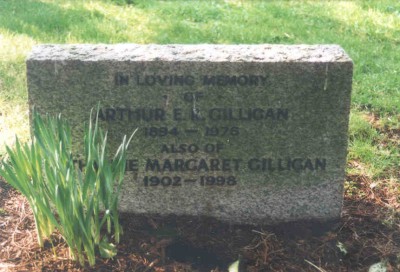 Last resting place of Arthur Gilligan