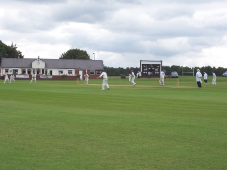 View of the ground showing the pavilion