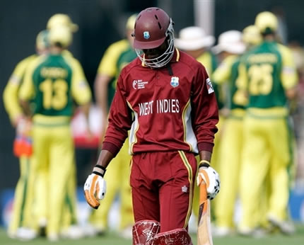 Samuels walks back to the pavilion