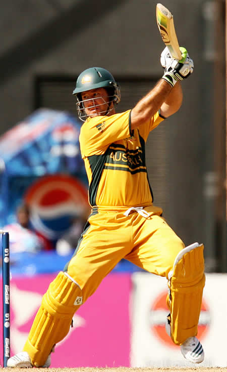 Ricky Ponting plays a cut shot