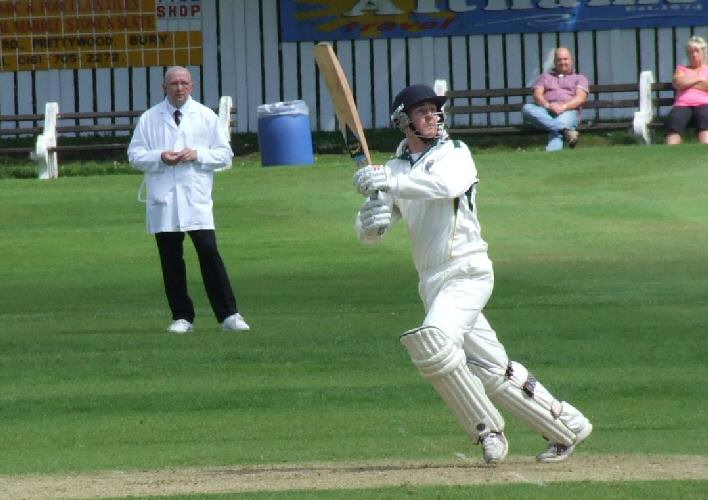 Chris Read batting against Haslingden