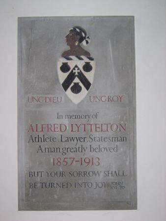 Memorial to Alfred Lyttelton