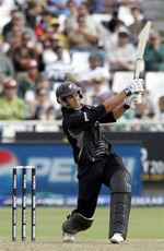 Ross Taylor plays a shot