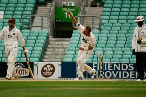 Dominic Cork against Surrey