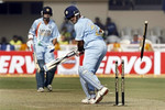 Saurav Ganguly is bowled by Sohail Tanvir