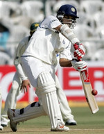 Saurav Ganguly plays a cover drive