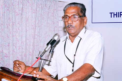 Manikanda Kurup, delivers his views