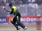 Nasir Jamshed plays a shot