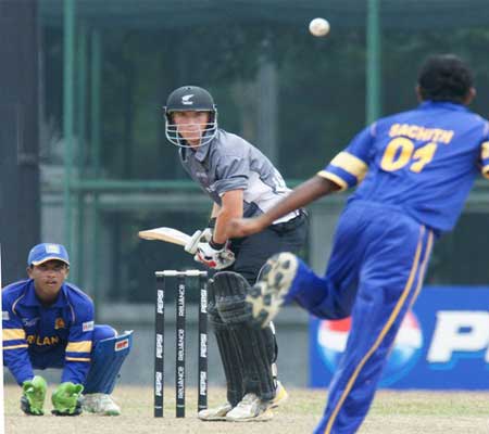 CJ Anderson faces Sri Lanka bowler SS Pathirana