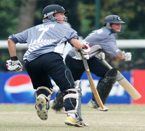 CJ Anderson and FJ Colson in action against Sri Lanka