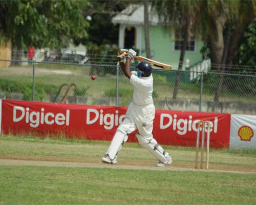 Steven Taylor, left-handed batsman, who made 26 runs for the Americas Under-15s