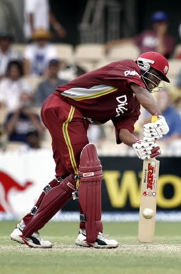 Brian Lara turns a ball during his stunning 156-run innings