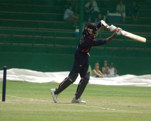 Ramon Sealey on his way to 66 not out