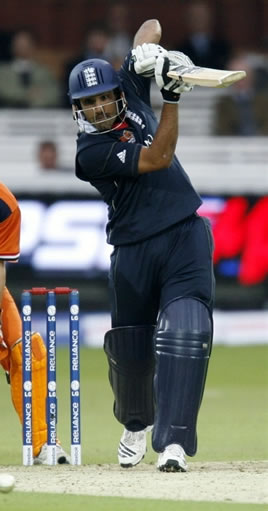 Ravi Bopara plays a shot