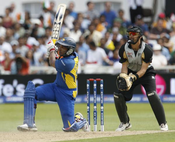 Sangakkara slog sweeps