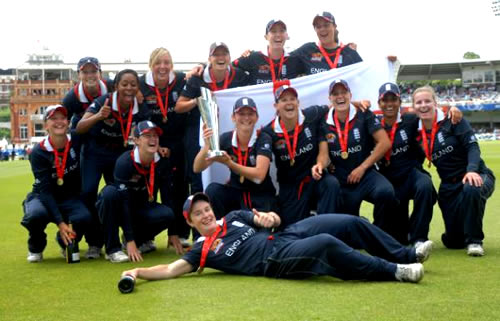 England Women's team, winners of ICC Women's World Twenty20 2009