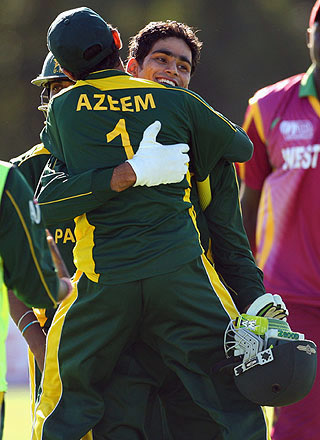 Hammad Azam & Azeem Ghumman celebrate win over West Indies