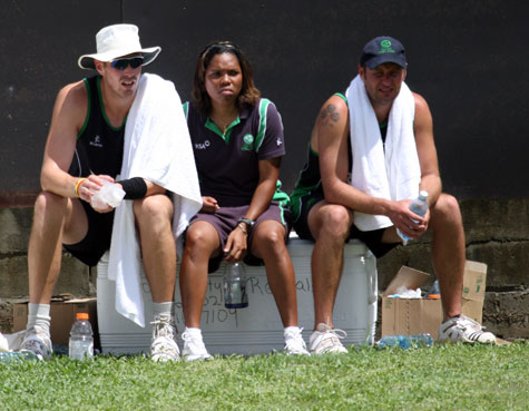 Boyd Rankin, Karen Julius and Peter Connell 