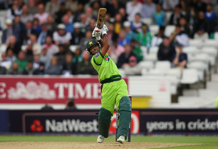 Asad Shafiq in action