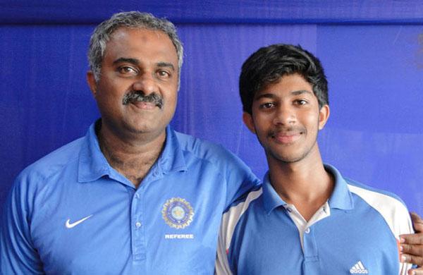 V Narayanan Kutty and his son Arjun Narayanan