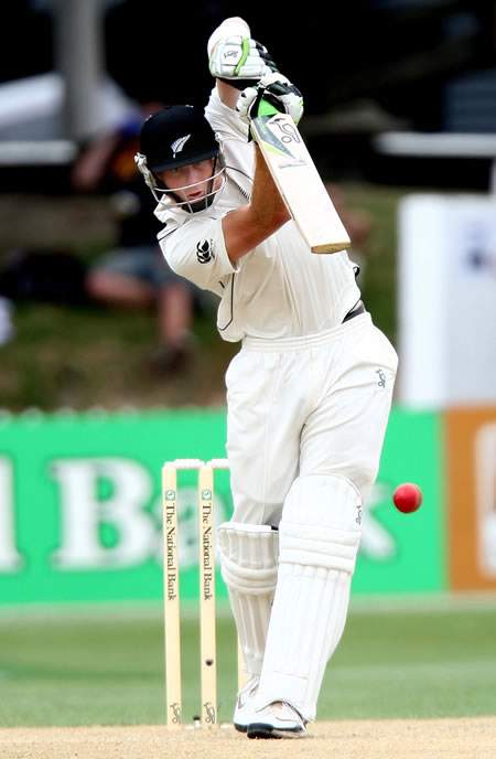 Martin Guptill plays an off drive