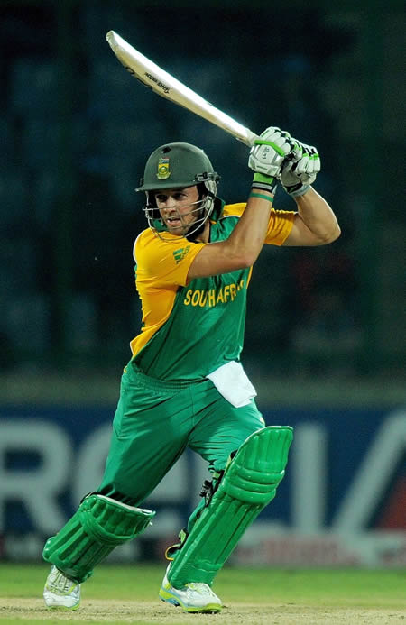 AB de Villiers plays a cover drive