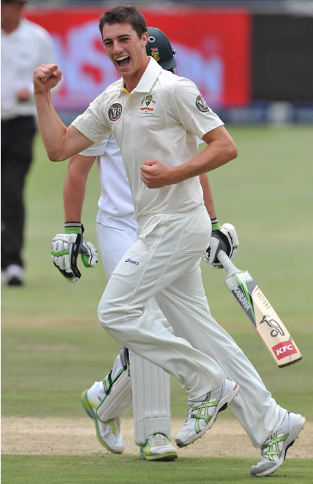 Pat Cummins to 6 for 79 on debut, South Africa v Australia