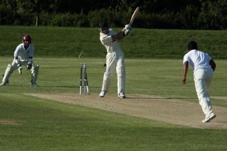 A batsman gets castled