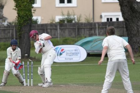 More action during the Ireland U-15's v Jersey U-15's Match