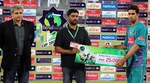 Hammad Azam's gets the Man of the Match award