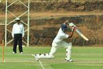 Adil Reshi plays a shot