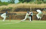 Ian Dev Singh plays a shot