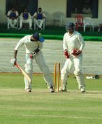 CP Shahid bowled Parvez Rasool