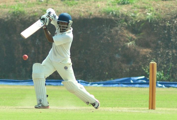 Rohan Prem hits a boundary