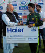 Ahmed Shehzad was the Man of the Match