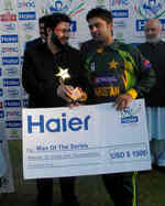 Ahmed Shehzad was the Man of the Series