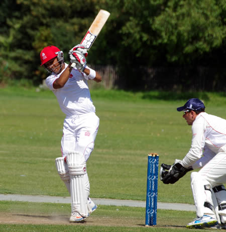 Nitish Kumar's attempt to hit Canada's winning runs cost him the lbw but his pads took the 