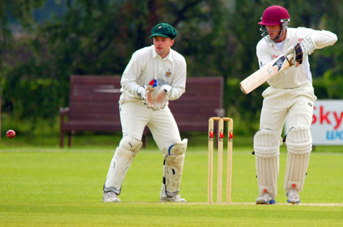 Douglas Rice batting for Cambridge Granta