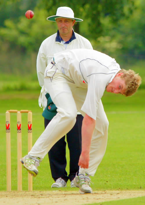 Tim Alexander in his follow through for Horsford