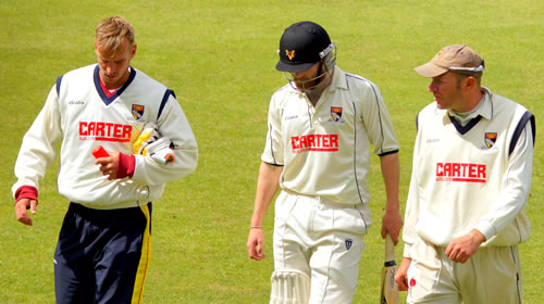 David Turner leaves the field