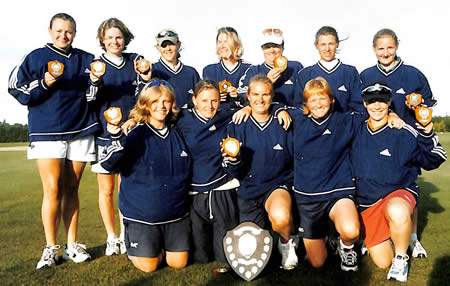 Unidentified East Midlands Women team photo, 1999