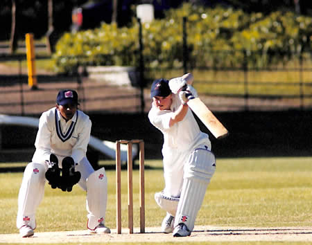 Jackie Hawker batting