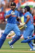 Virat Kohli celebrates his century