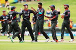 UAE celebrate Nasir Jamshed's wicket