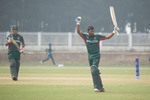 Shanto celebrates his century