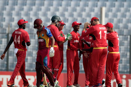 Gidron Pope walks back as Zimbabwe celebrate