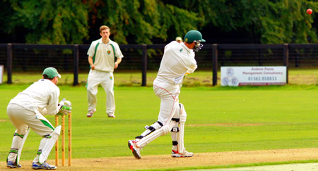 Stephan Marillier drives over the top