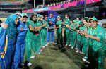 Muneeba Ali receives her first cap from Pakistan captain Sana Mir