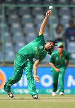 Asmavia Iqbal of Pakistan bowls during the Women's ICC World Twenty20,